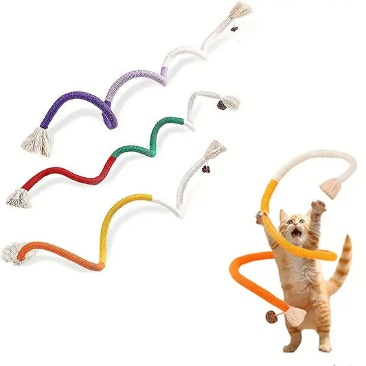 3-Pack Bent Cat Rope Toy